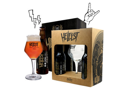 Coffrets, bières et verres Hellfest