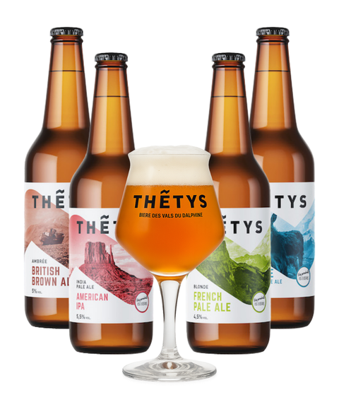Coffret découverte Thétys 4 bières + 1 verre