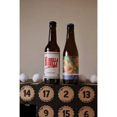 Calendrier de L'Avent de 24 bières blondes Artisanales