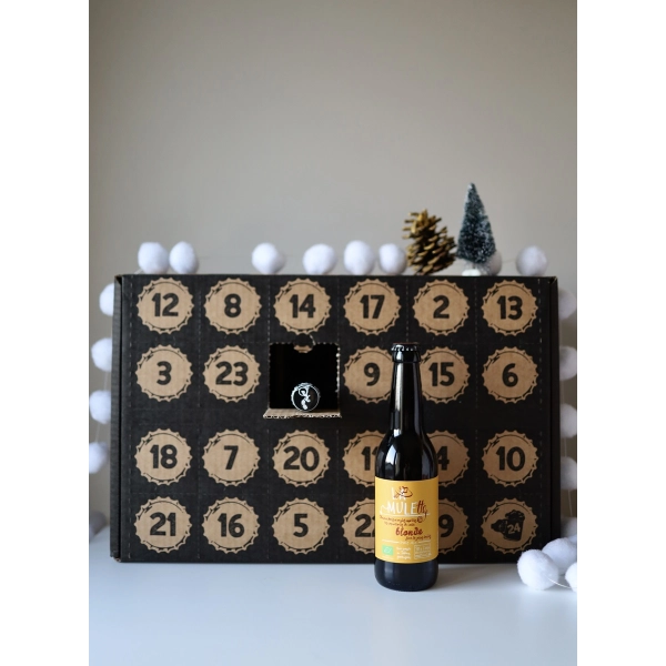 Calendrier de L'Avent 24 Bières BIO Artisanales Françaises